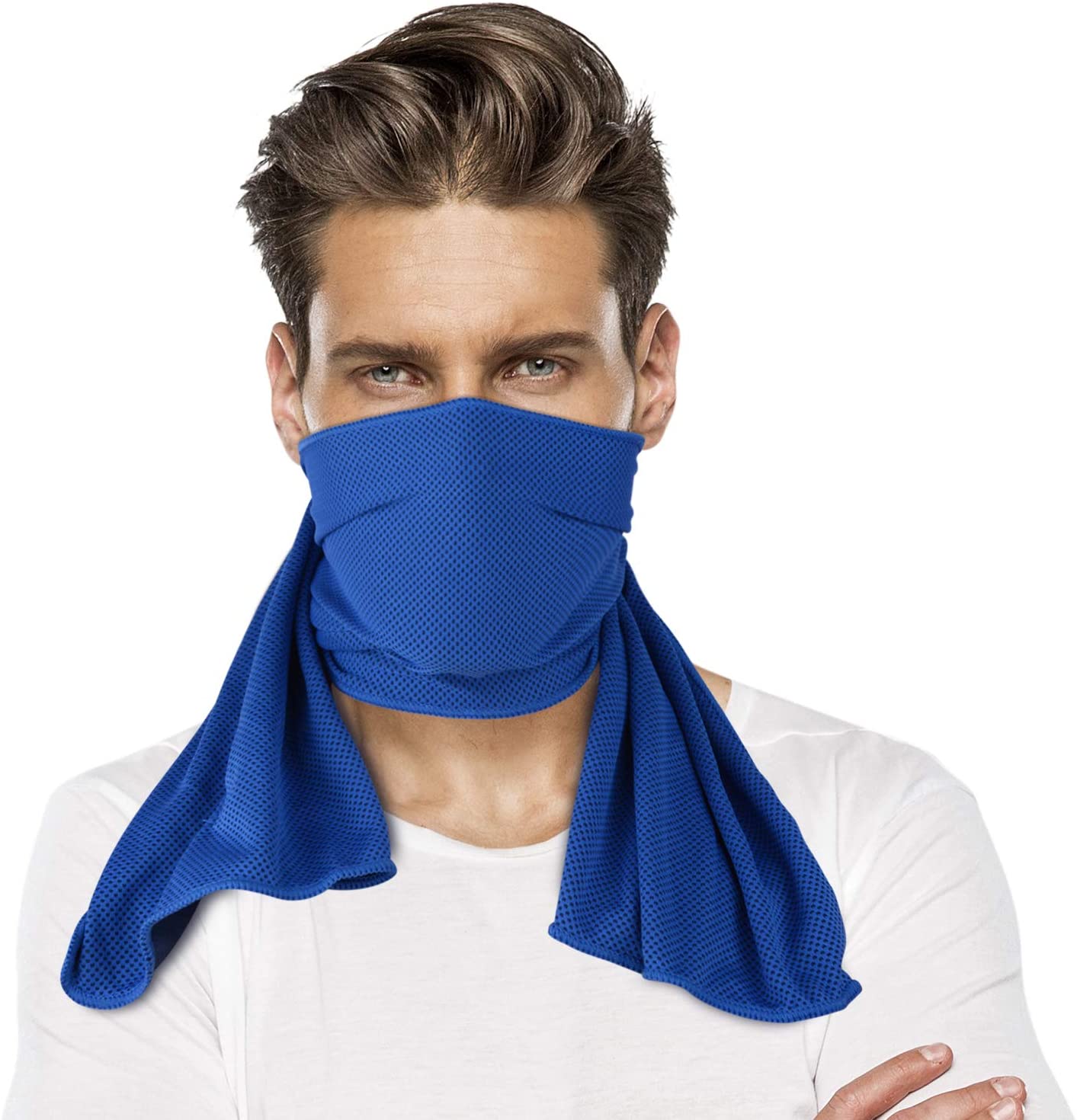 SUNLAND – serviette refroidissante respirante, écharpe de cou par évaporation, pour le travail en plein air, Golf, Fitness, Yoga, Pilates, voyage