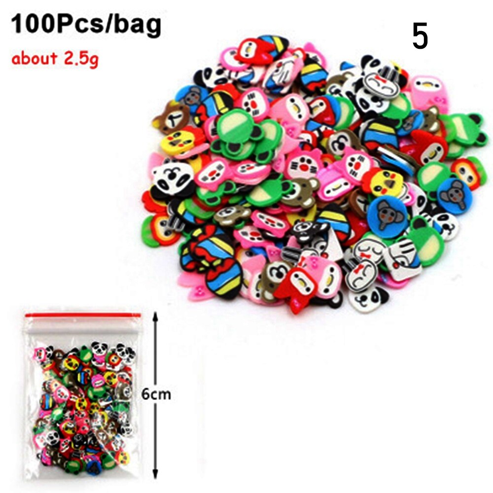 2.5g/Bag Fruit Bead DIY Decoration Charms Mud Accessories Fluffy Addition in Mud Clound Sand Toys Filler Glitter Clear Set: 05