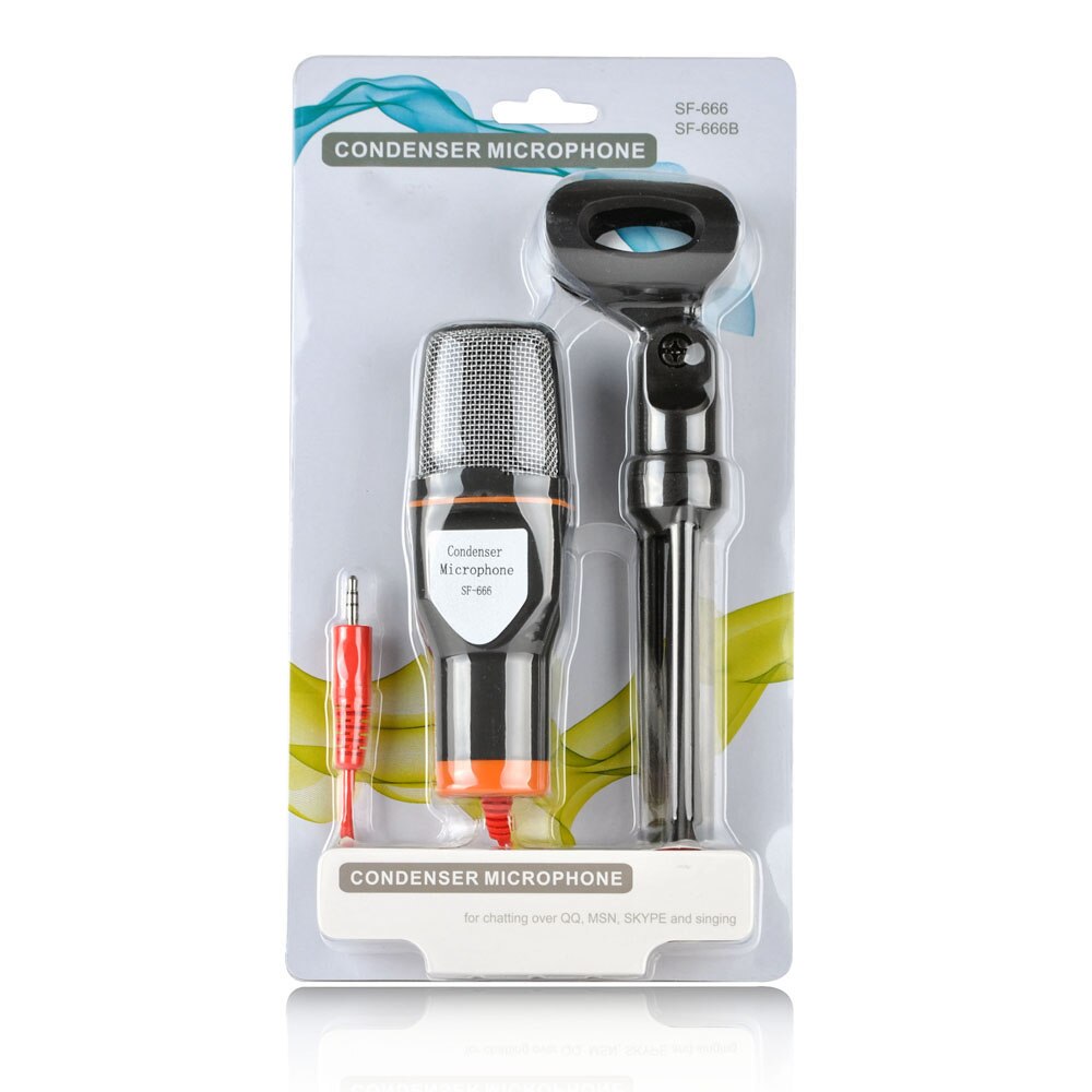SF666 Micro Jack 3.5 mm Portable Computer Capacitor Micro Cable Microphone Microphone Microphone