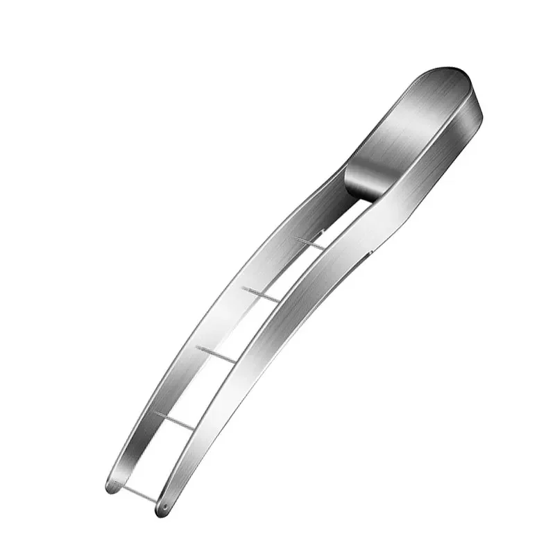 Vandmelon terningskærer i rustfrit stål, vandmelonskæremaskine, sikker vandmelonfrugtskærer, melonskærer til køkkengadget: Sølv