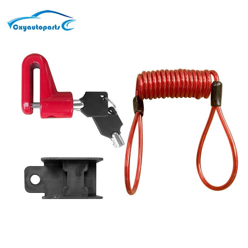 Motorcycle Scooter Bike Anti Theft Brake Disc Lock Wheel Disk Locks Small Moto Motorbike Safety Brake Lock: red