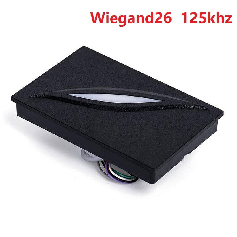 Rfid wiegand 26- lezer /125 khz id/em-kaart, lezer-waterdichte proximity wg-kaartlezer  kr100 toegangscontroller: Id