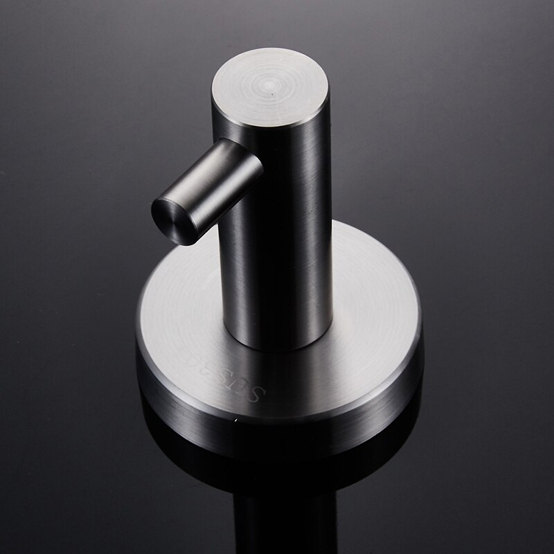 BAIANLE Gewaad Haak Rvs Geborsteld Nikkel Coat Kleding Haken Handdoek Hanger Badkamer Accessoires