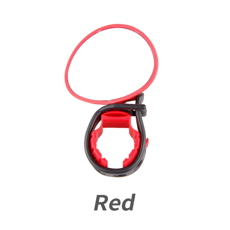 Bicycle Blind Spot Mirror Glass Bike Handlebar Rearview Reflective Mirror Universal MTB Road Bike Adjustable Cycling Rear Mirror: 1pc Red