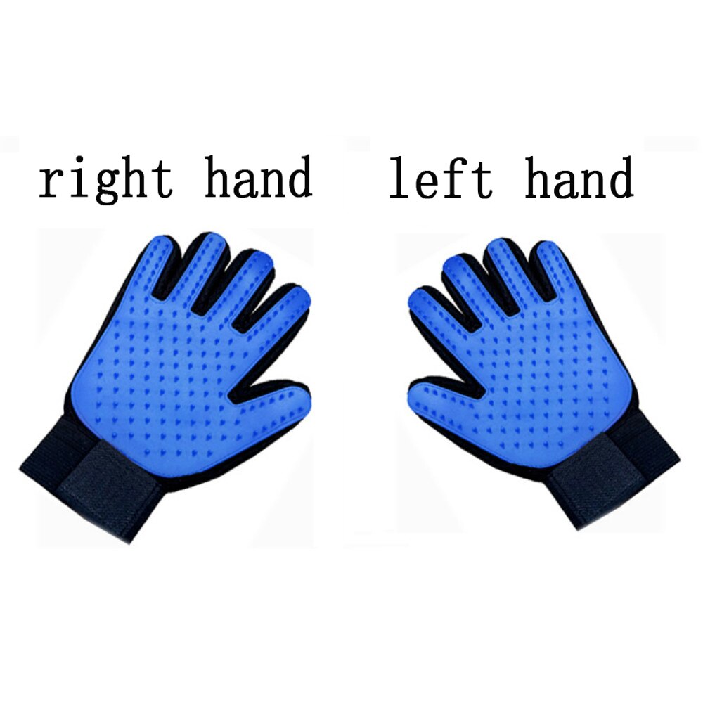 Pet Dog Grooming Glove Silicone Cats Brush Comb Deshedding Hair Gloves Dogs Bath Cleaning Supplies Animal Combs Massage Gloves