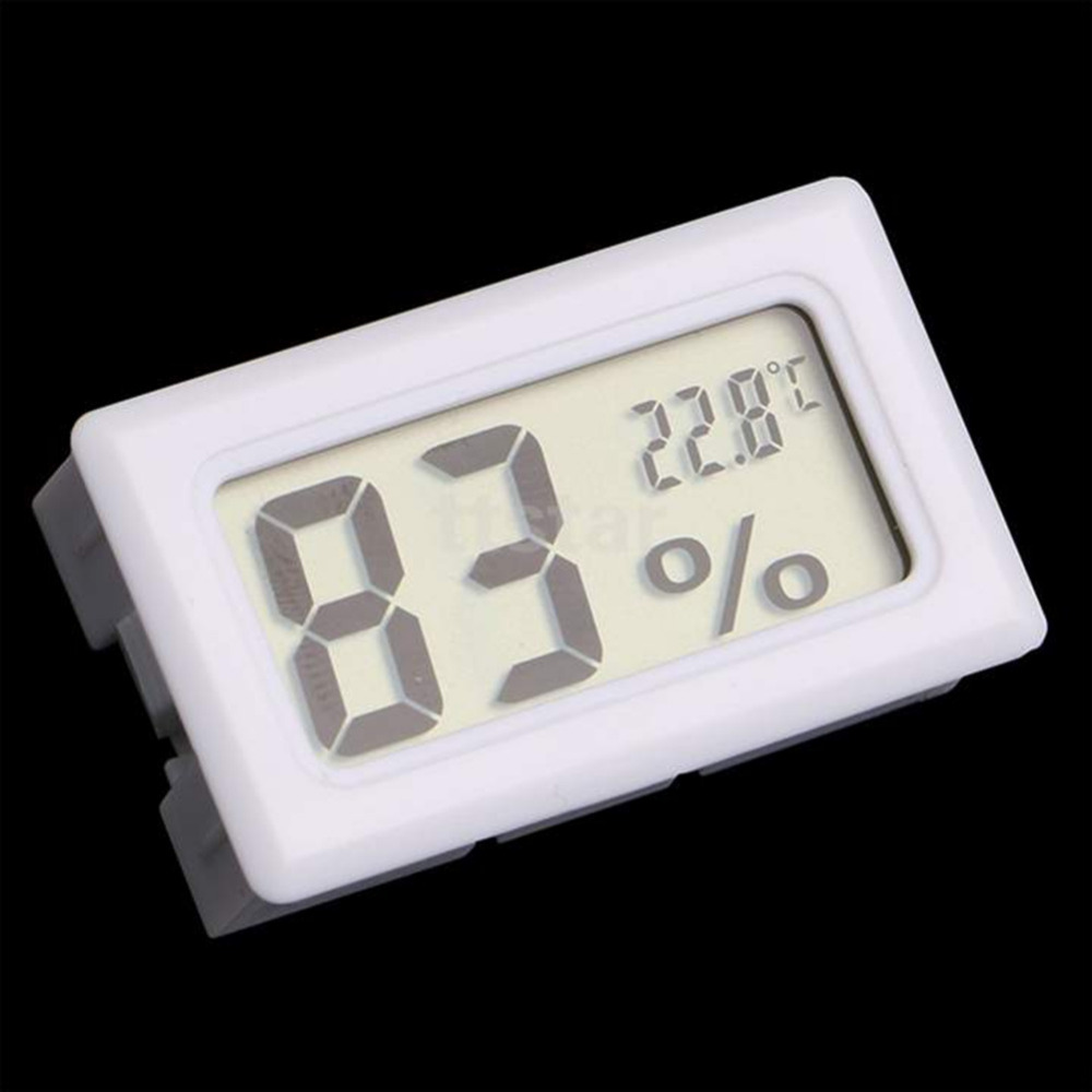 Digital LCD Thermometer Hygrometer Alarm Clock Temperature Humidity Meter Indoor