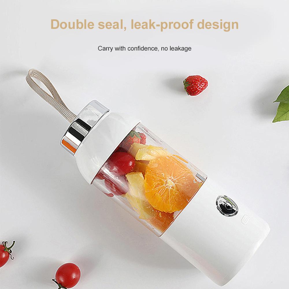 500ML Household Juicer Fruit Shake Mixer Mini Portable Multi-Function USB Charging Juicer Cup Fruit Electric Juice Mixing Cup