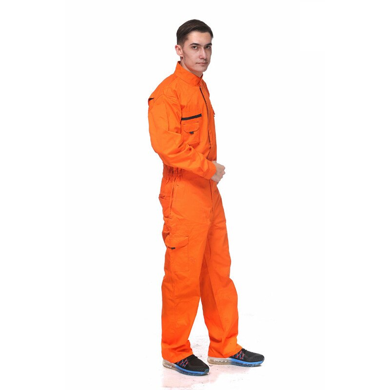 100% Katoen Rode Werken Overall Industriële Werkkleding Kleding Monteur Overall Voor Mannen: Orange / XXL-185-104