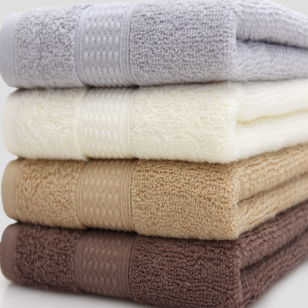 100% Cotton 33*72cm Face Towels Absorbent Thick Pure Bath Towel Bathroom Hand Face Shower Towels Home Hotel for Adults