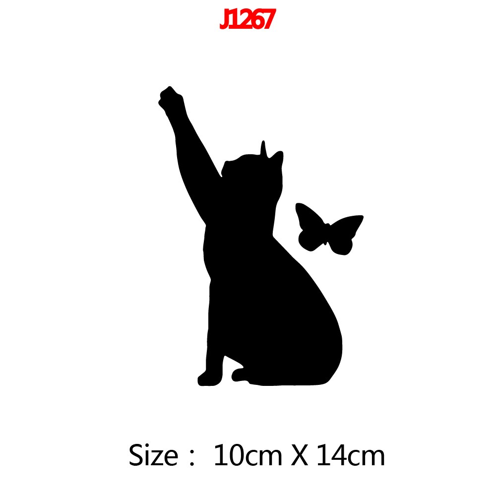Diy kat aftagelig kunst vinyl wallstickers stue soveværelse vægmaleri: Stil 7