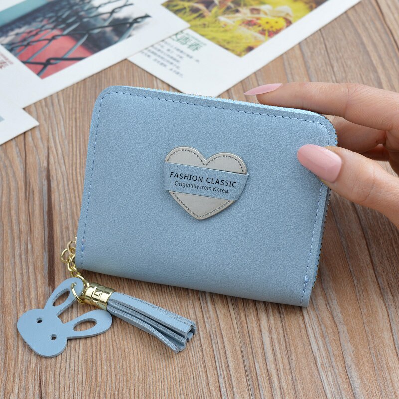 Mini Coin Wallet Women's Leather Coin Purse Zip Mini Coin Key Stora... – Vicedeal