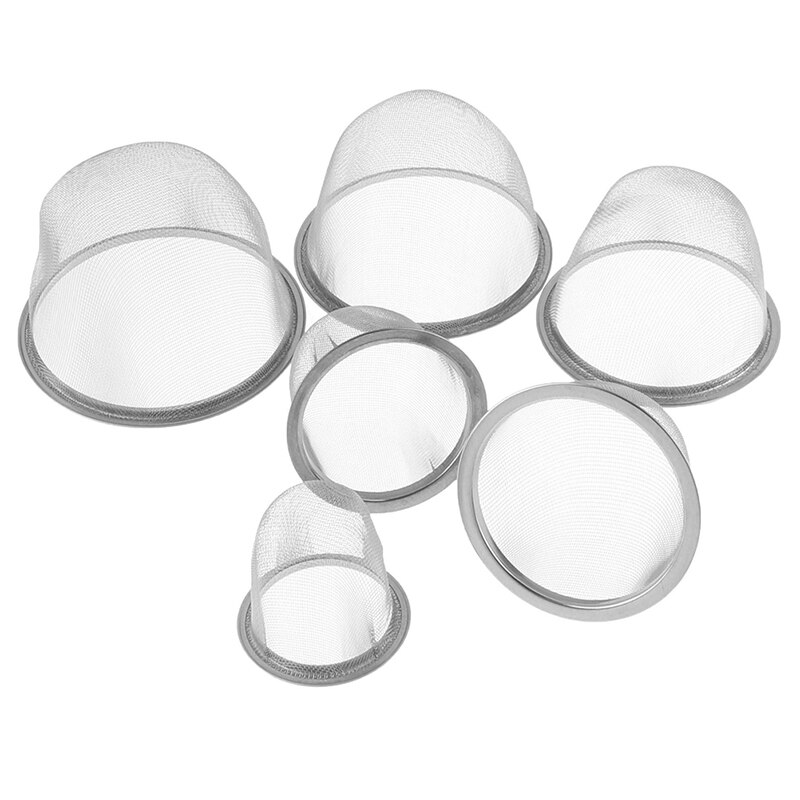 Herbruikbare Diameter Rvs Mesh Thee-ei Zeef Theepot Tea Leaf Spice Filter Drinkware Keuken Accessoires 5-9.5 Cm