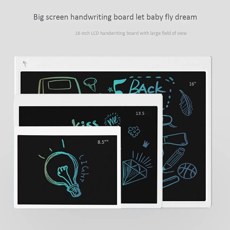 Writing Tablet 16 Inch LCD Electronic Drawing Board Children's Writing Board Monochrome Rechargeable Monochrome Sn