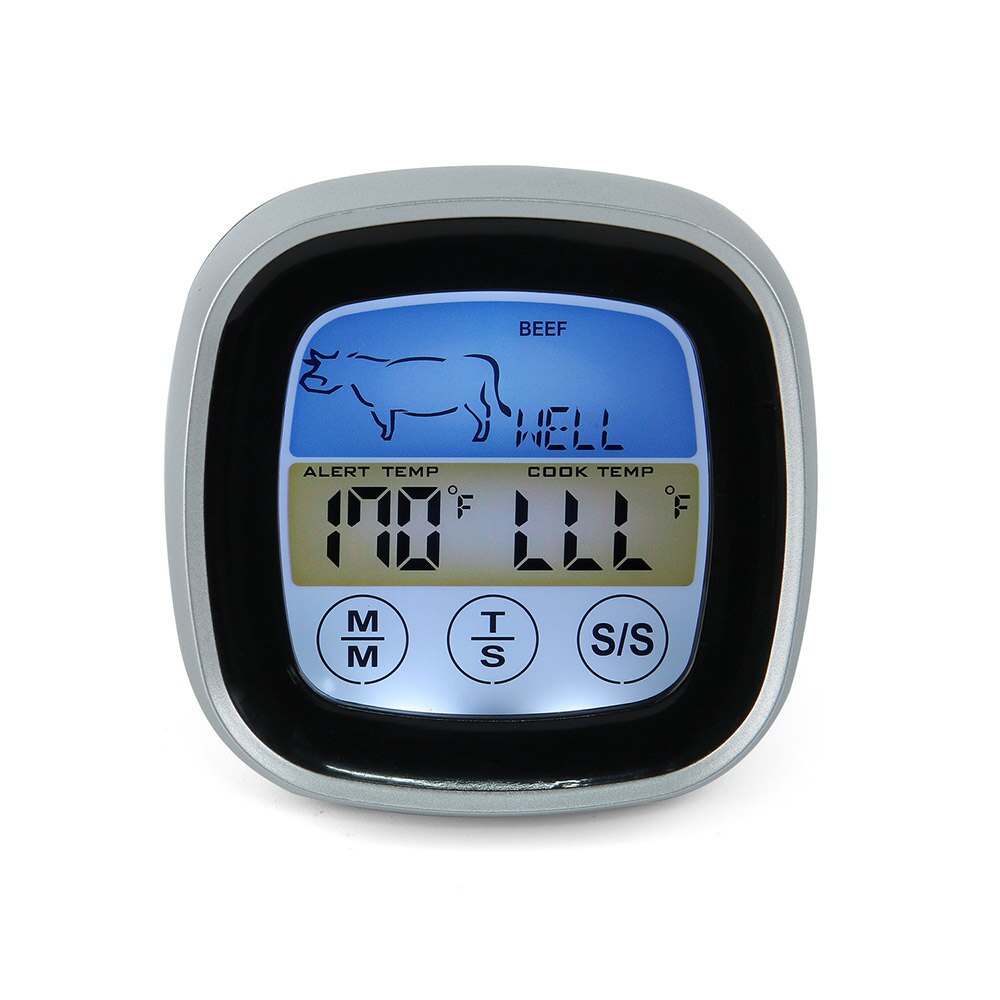 Barbecue Food Grill Electronic Thermometer Digital Oven Thermometer Guage Core Meat BBQ Temperature Probe Alarm Timer Function