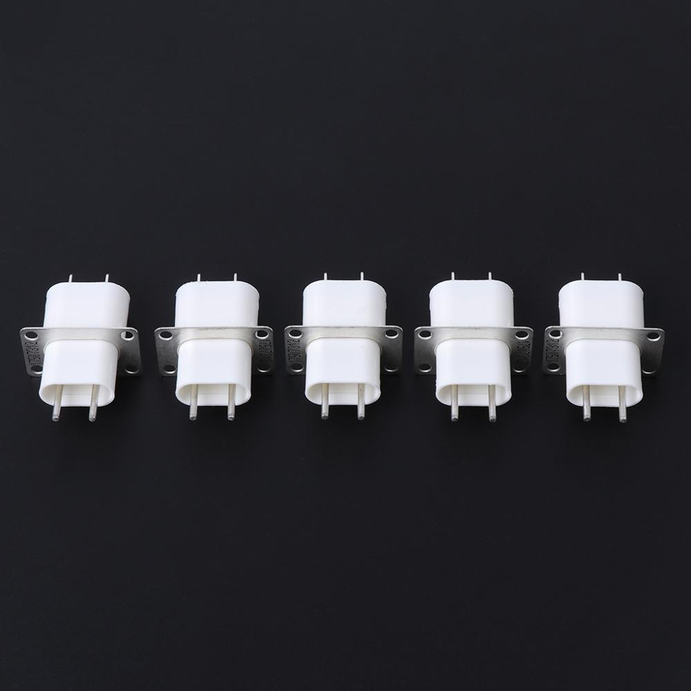 5Pcs Electronic Microwave Oven Magnetron 4 Filament Pin Sockets Converter Home