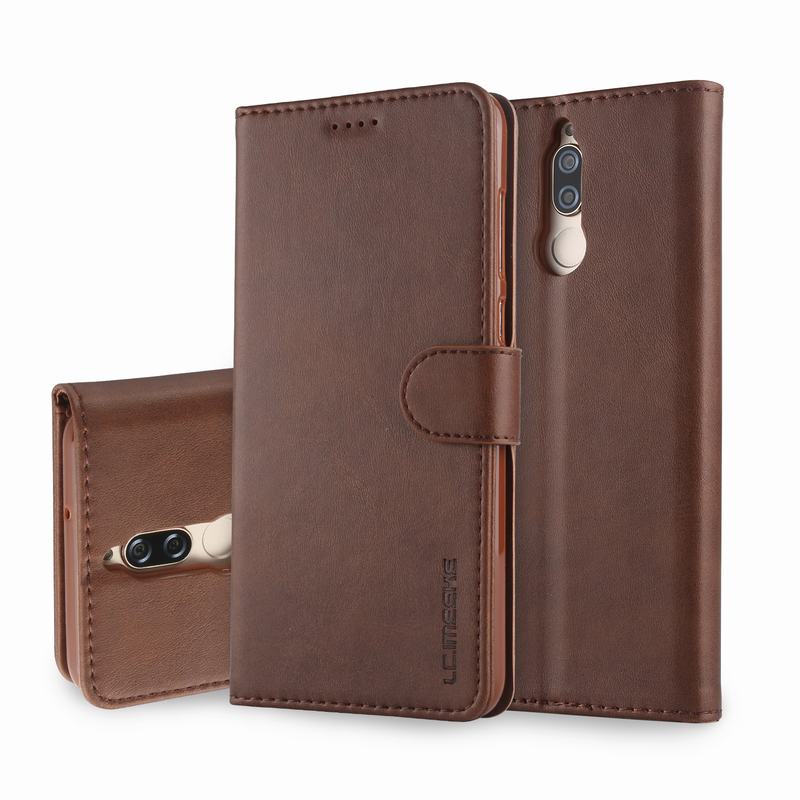 Di lusso di Caso Per Huawei Mate 10 Lite Caso Della Copertura di Vibrazione Per Huawei Mate 10 Pro Mate10 Cassa Del Raccoglitore Magnetico Vintage sacchetti del telefono Custodie: Mate 10 Pro / Brown