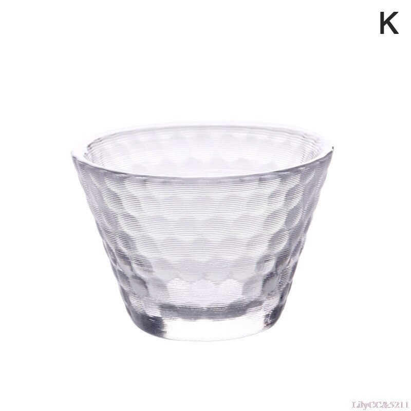 Taza de vidrio resistente al calor, vaso de Sake de estilo japonés hecho a mano, martillado pequeño, , 1 ud.: K