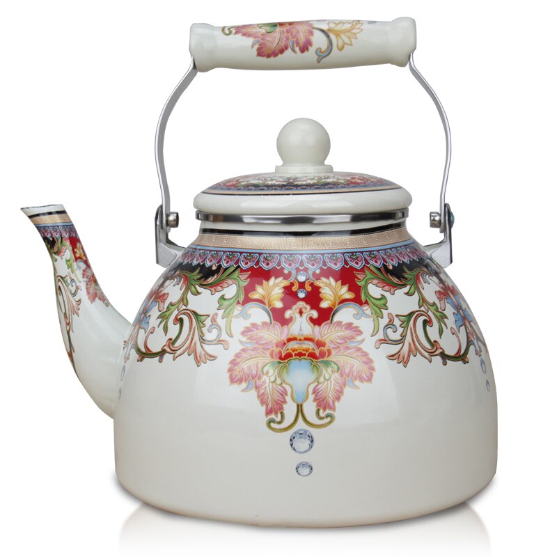 Enamel Tea Kettle Kung Fu Tea Kettle Household Large Single Pot Heat-resistant Tea Set Kettle Enamel Tea Pot