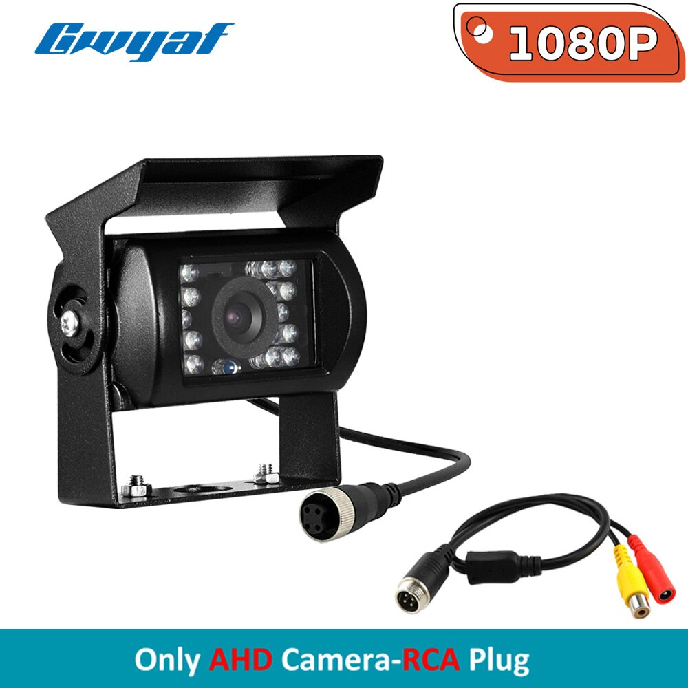 Gwyaf AHD 1080P Rear View Camera Backup Camera IR Cut Night Vision Waterproof Reverse Backup AHD Camera For Truck Bus Van Car: RCA AHD Camera