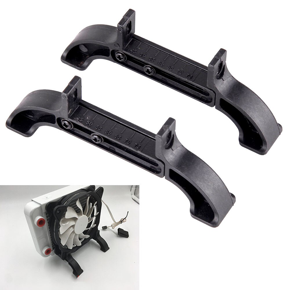 2pcs R45 External Equipment For PC Computer Radiator Easy Install Stable Nylon Heat Exchanger Bracket Desk Durable Water Cooling