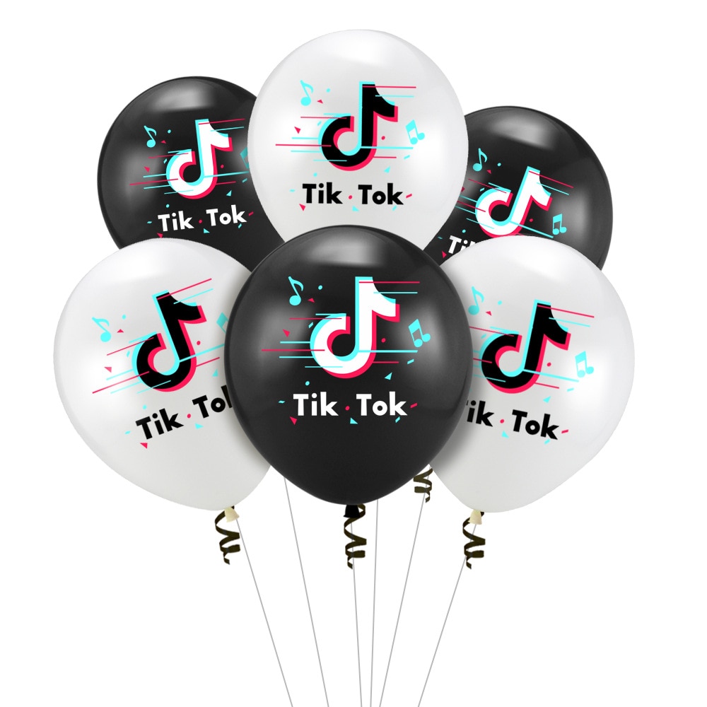 10Pcs 12Inch Notities Latex Ballonnen Kleine Video Symbool Ballen Verjaardagsfeestje Decor Populaire Muziek App Helium ballon