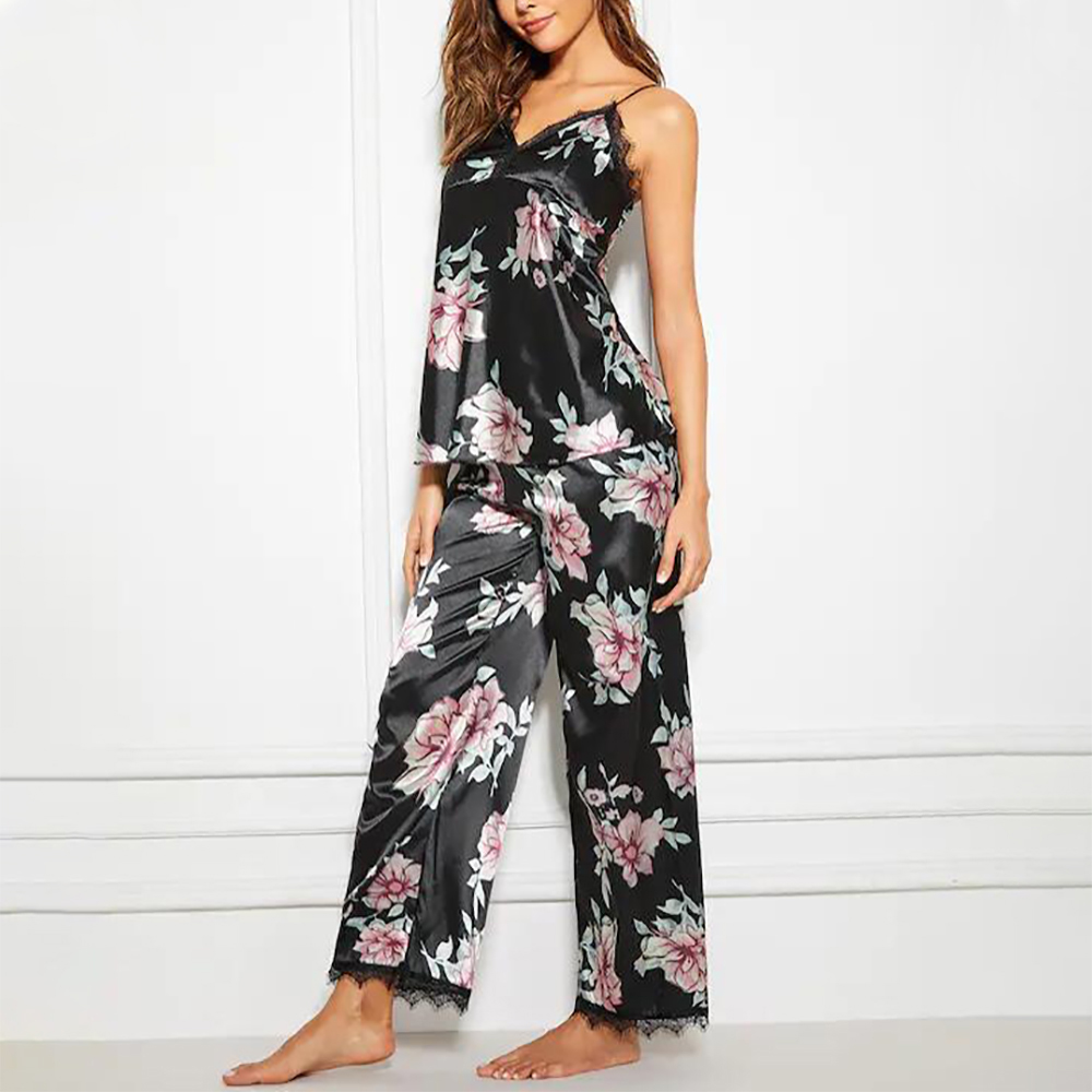 Women's Floral Pajamas Set Women's Sense Pants Pajamas Set Pajamas Pajamas Set