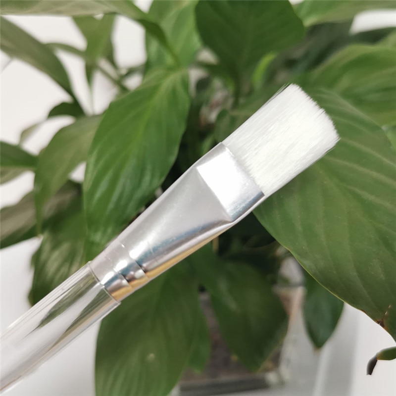 4 sztuk artysta nylonowe włosy pędzel robić malowania płaskie farby pędzle robić akwareli olej pędzel robić akrylu pióro DIY materiały robić rysowania artystycznego