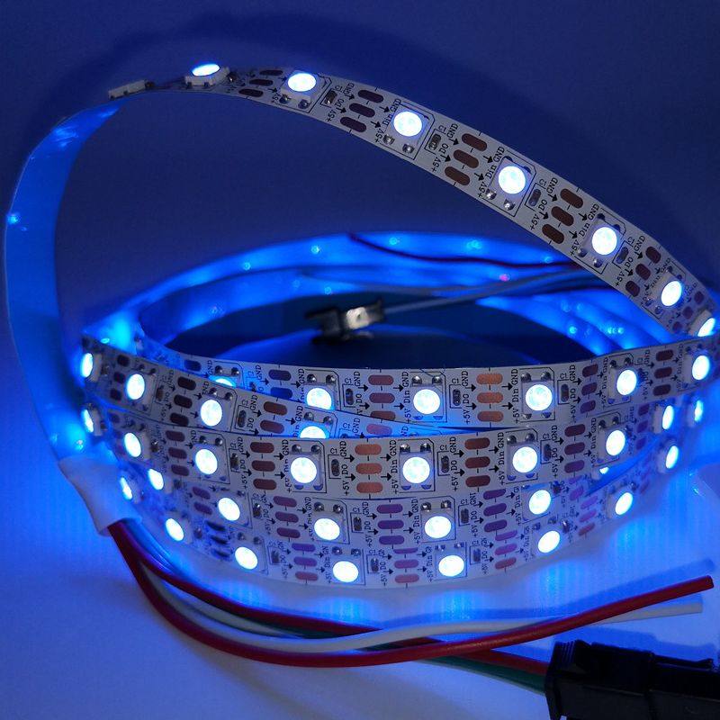 USB LED Strip RGB WS2812 WS2812B Addressable Pixel Tape 17Keys Remote Controller For TV Back Under Cabinet Lamp DC5V 1-5M