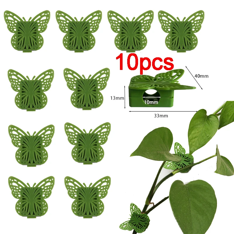 Clips muraux invisibles pour plantes grimpantes, 10 à 30 pièces, crochet auto-adhésif, Traction de vigne, décoration de jardin de maison: Orange