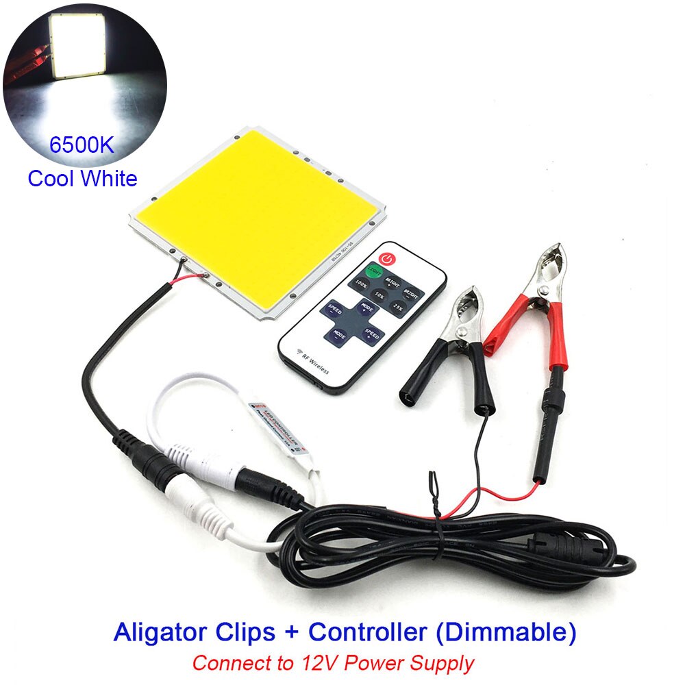 100X95Mm 12V 50W Led-paneel Licht Cob Led Lamp Controller Dimmer Dag Witte Kleur voor Huis Verlichting Floodlilghts: CW COB ALLIGATOR