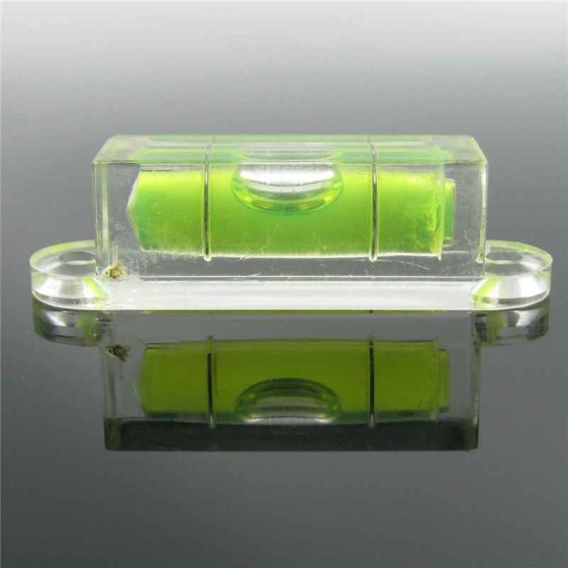 (10 stuks/partij) haccury acryl vierkante waterpas mini waterpas groene kleur met oren