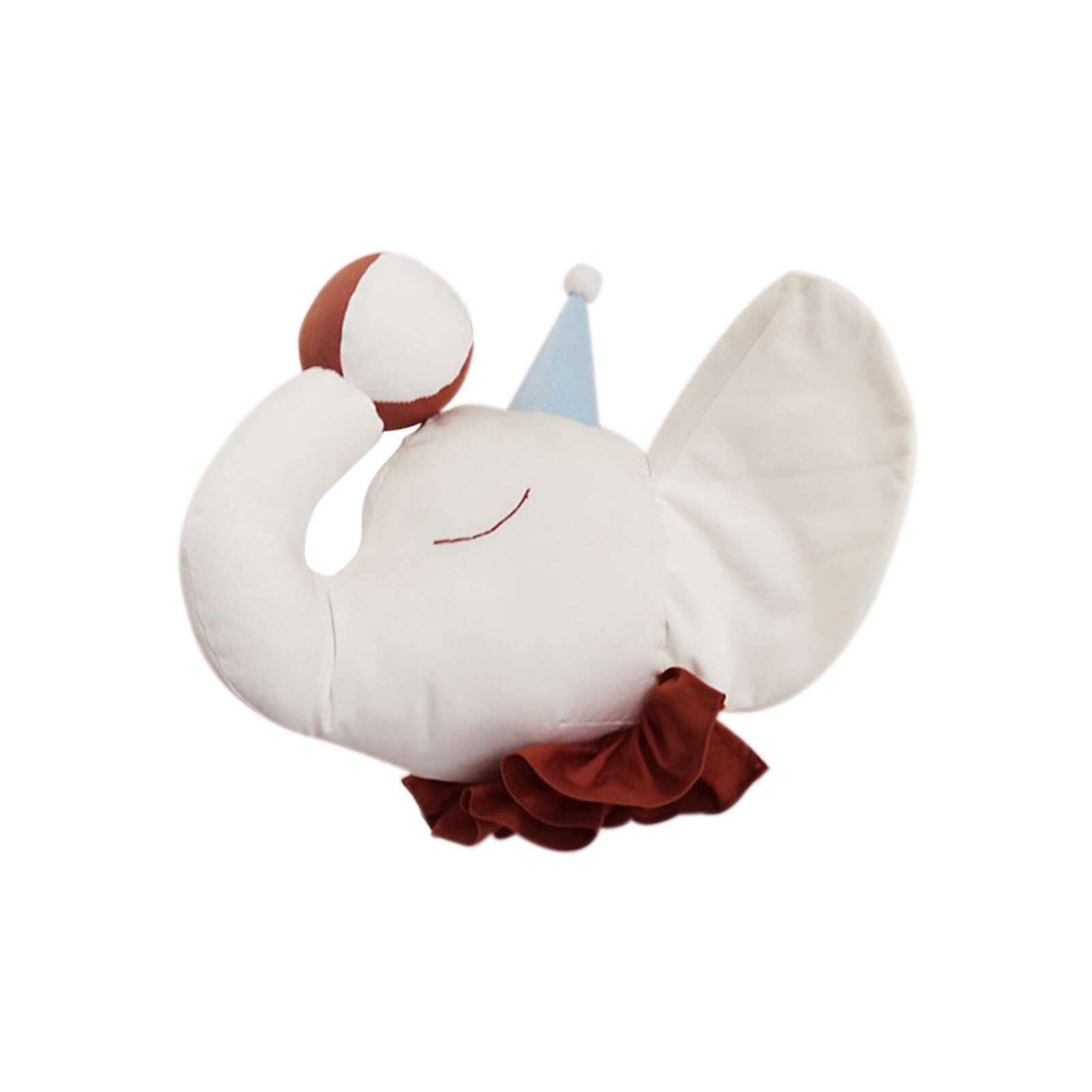 Dier Hoofd Olifant Muur Decor Opknoping Mount Knuffel Pluche Speelgoed Prinses Pop Meisje Kid Kinderkamer: White