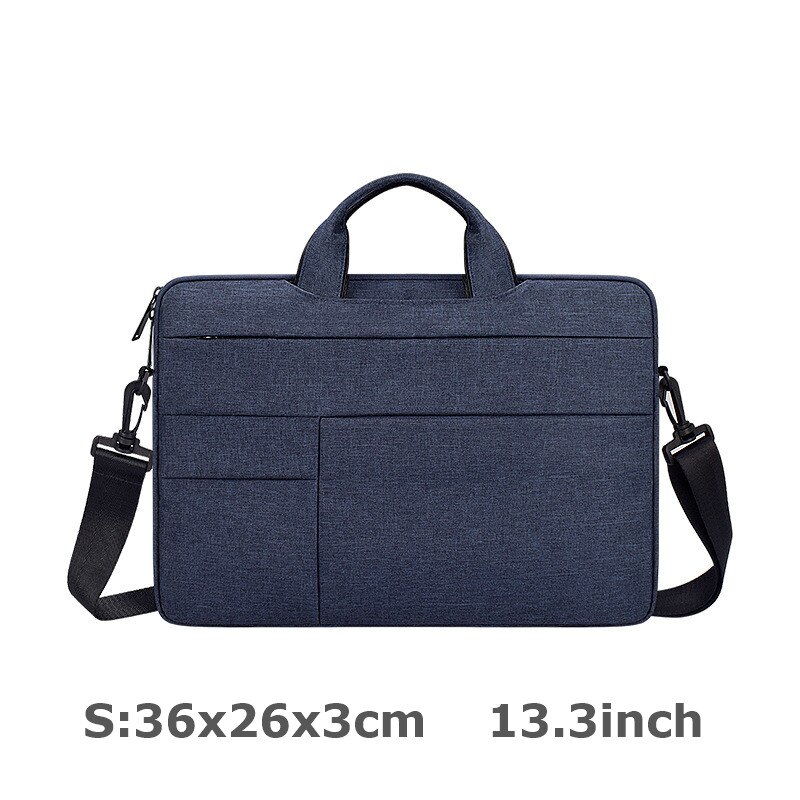 Men 13.3 14.1 15.4 15.6 Inch Waterproof Laptop Briefcase Business Handbag for Men Large Capacity Messenger Shoulder Handbag: 1-S