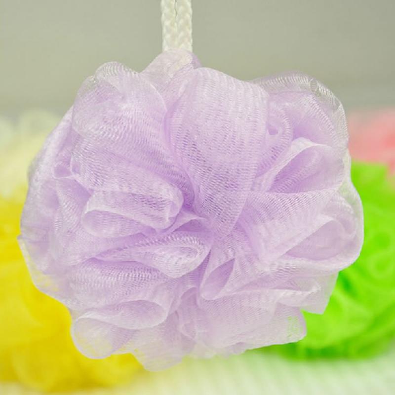 2/10pc svamp blomst dårlig ball kropp rengjøringe mesh dusj nylon skrubber nett ballbody rengjøringe mesh dusj vask svamp