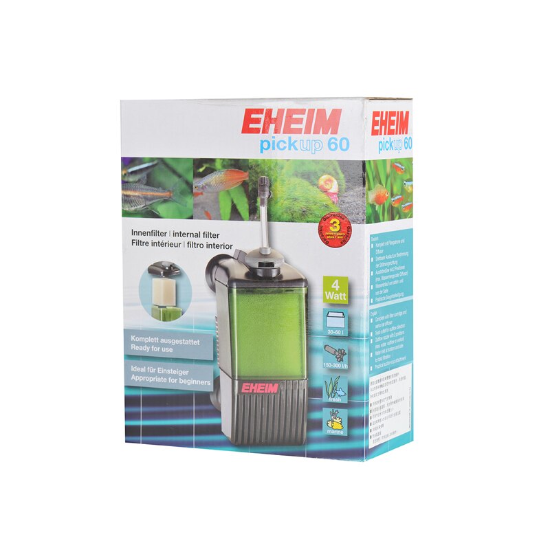 EHEIM PICKUP 60 INTERNAL FILTER FRESH WATER PICK-UP AQUARIUM FISH TANK SILENT QUIET FILTER WITH FILTER PADS