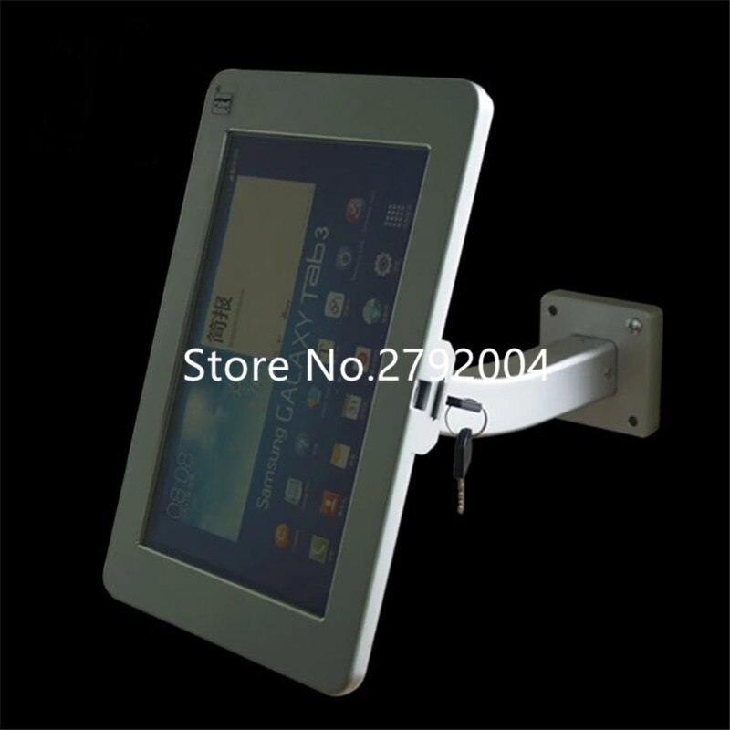 metal tablet hardware accessories, aluminum tablet wall enclosure, security display for Samsung tab 10.1" tablet