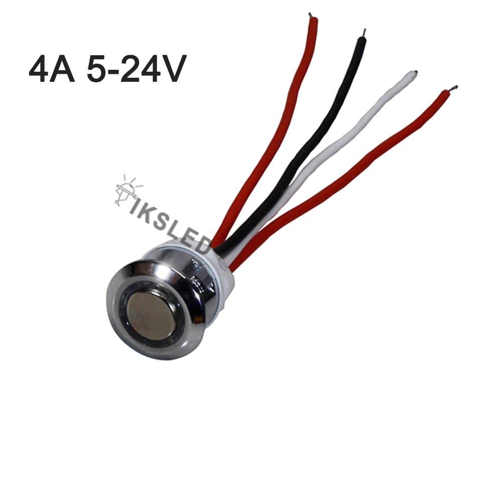 Interrupteur à capteur tactile pour bande LED, 4a, DC 5V, 12V, 24V