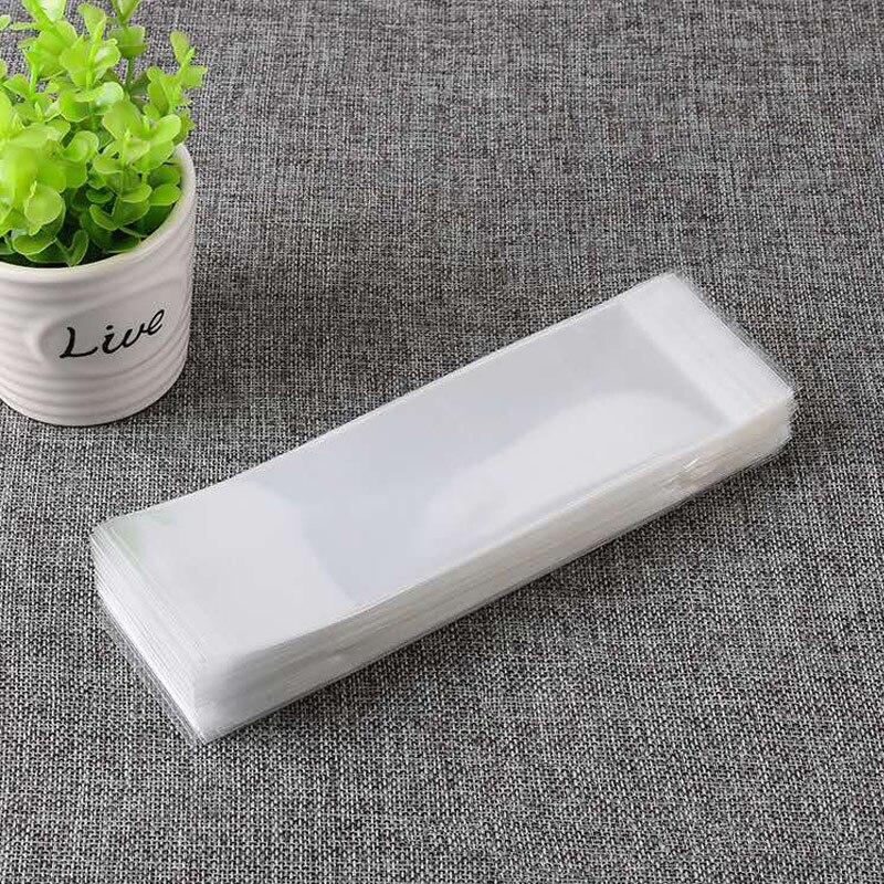 100Pcs Clear Plastic Self Adhesive Bag Small Mini Resealable Packaging Self Sealing Fresh-keeping Dustproof Cookie Part Can