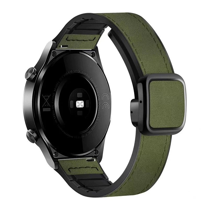 Silikon lærrem til xiaomi watch 2 pro  s4 s3 s2 s1 pro active 22mm magnetisk rem til mi watch color miwatch 2 unisex: Beige