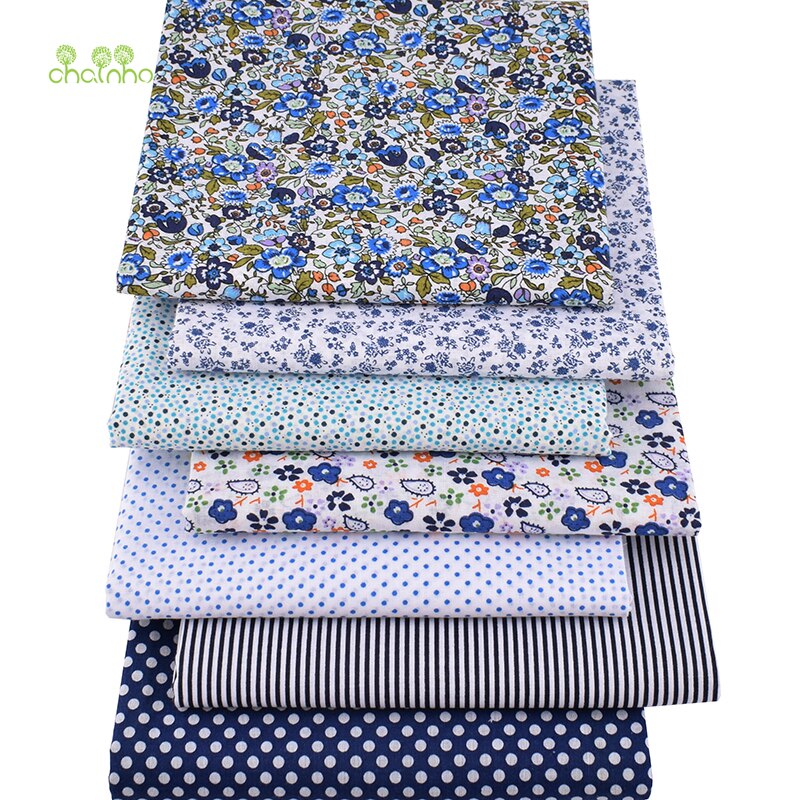 Bloemen Serie, Katoen Vlakte Dunne Stof, Patchwork Kleding Voor Diy Quilten & Naaien, Fat Quarters Materiaal, 50x50cm