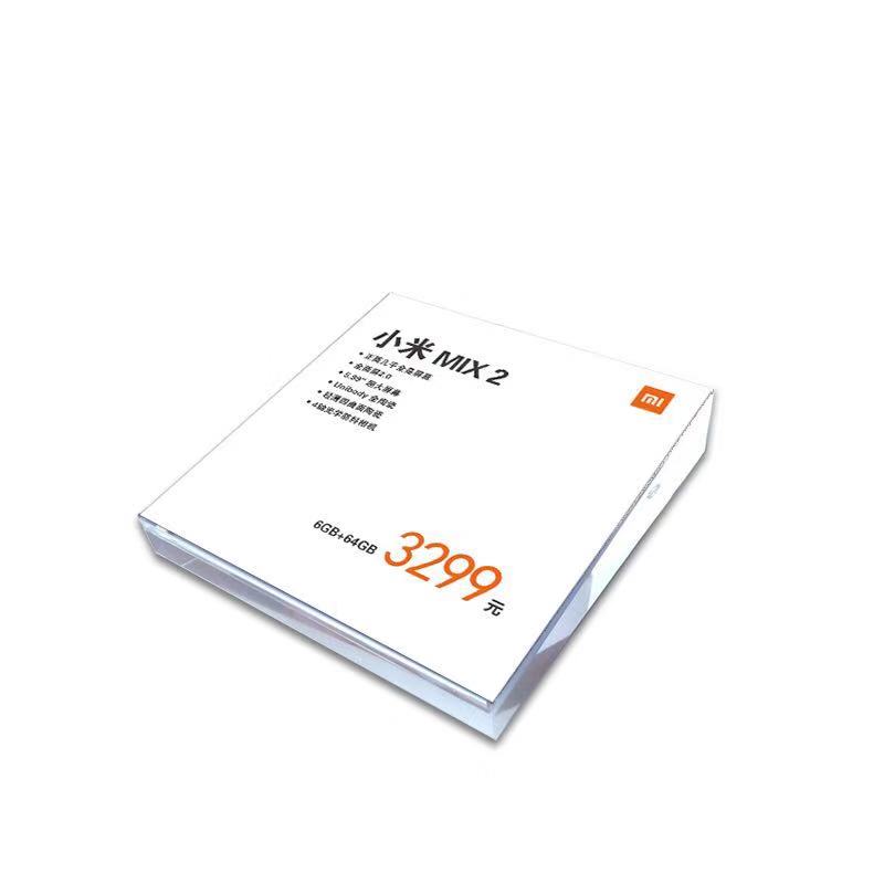 10 X table top sign holder Acrylic Mobile Cellphone Price Tag Holder Beveled Square Sign Holder Phone Advertising Display Stand