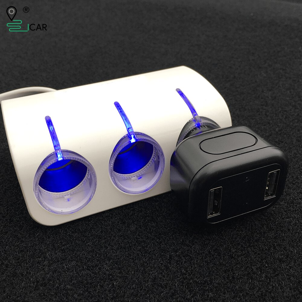 Localizador GPS oculto para vehículo, rastreador de cargador de coche, dos puertos USB para cargador de teléfono, aplicación antirrobo gratis