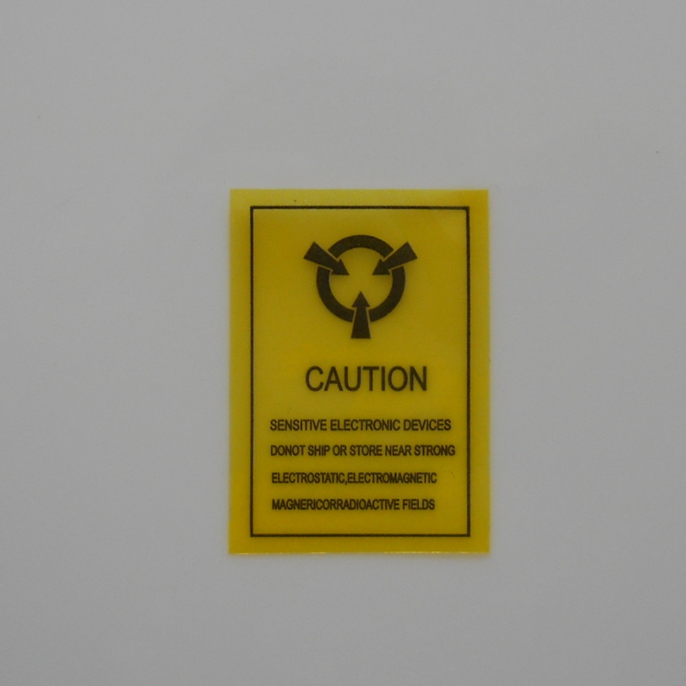 4*2.2cm Antistatic ESD CAUTION Adhesive Sticker Anti-static Warning Packaging Label Seal Mark For Sensitive Electronics Packing