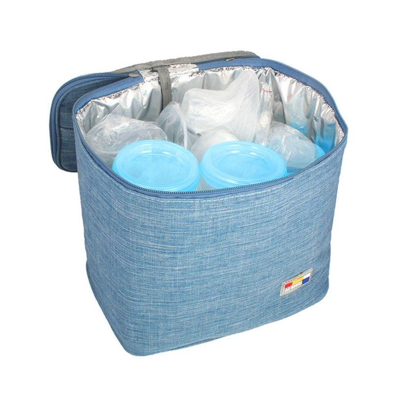 Mamma bröstmjölk kylväska bärbar babyflaskor väska färsk hållande matlåda termiska isoleringspåsar