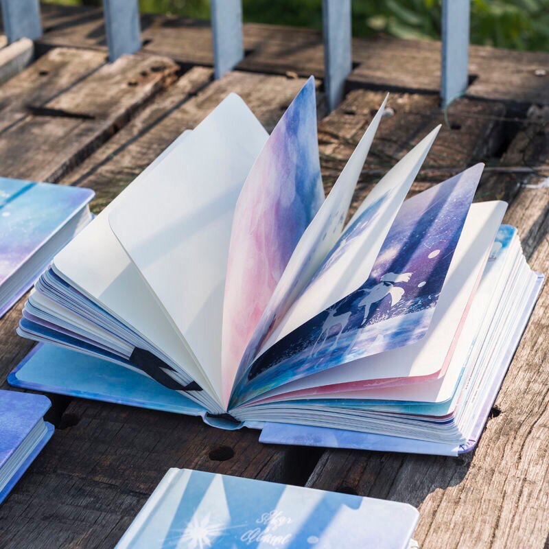 Dream Girl Hardcover Sketchbook Notepad Diary Drawing A5 Student Colorful Inner Page Illustration Notebook