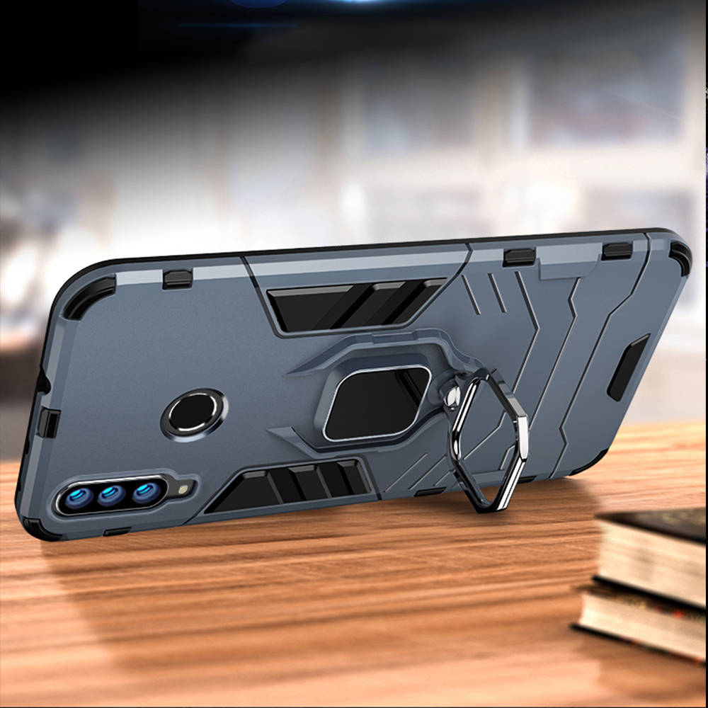 Voor Honor 20 Lite MAR-LX1H 6.15 &quot;Case Armor Pc Cover Ring Houder Telefoon Case Voor Honor 10i 10 Ik/20 Lite HRY-LX1T 6.21&quot; Hard Cover