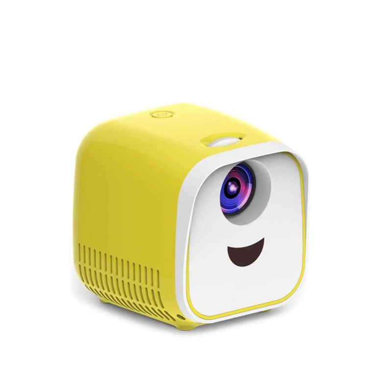 Vivibright L1 Mini Projector USB Children Portable Projector 1000 Lumens Micro Video Projector 320x240p For Family: Yellow