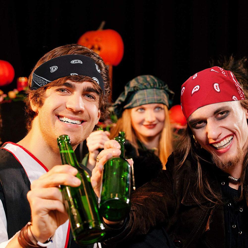 Vrouwen Haaraccessoires Linnen Bandana Sjaal Vierkante Vrouwelijke Bandana Hoofddeksels Rock Cool Meisjes Multi Hoofdbanden