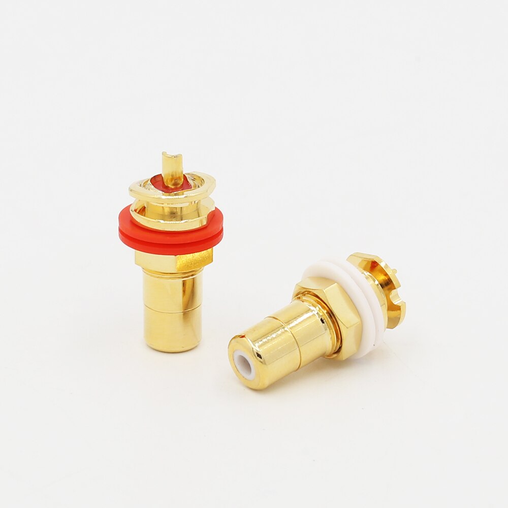 Hifi Audio RCA Socket brass Gold Plated RCA Socket HIFI RCA Socket RCA Female Socket Connector