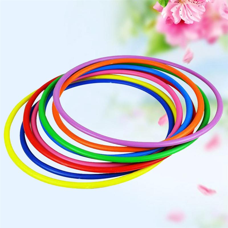 12 Pcs Toss Ringen Plastic Kleurrijke Agility Praktijk Kids Ring Toss Voor School Indoor Carnaval Tuin Backyard Outdoor 15 Cm